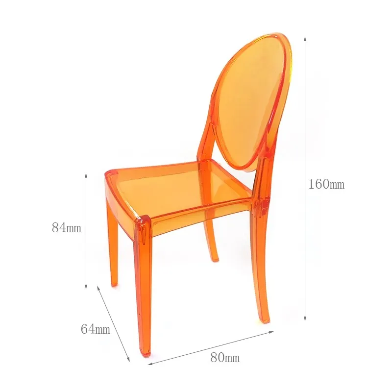 1:6 Dollhouse Mini Colorful Leisure Home Chair Model for Dollhouse Furniture Accessories