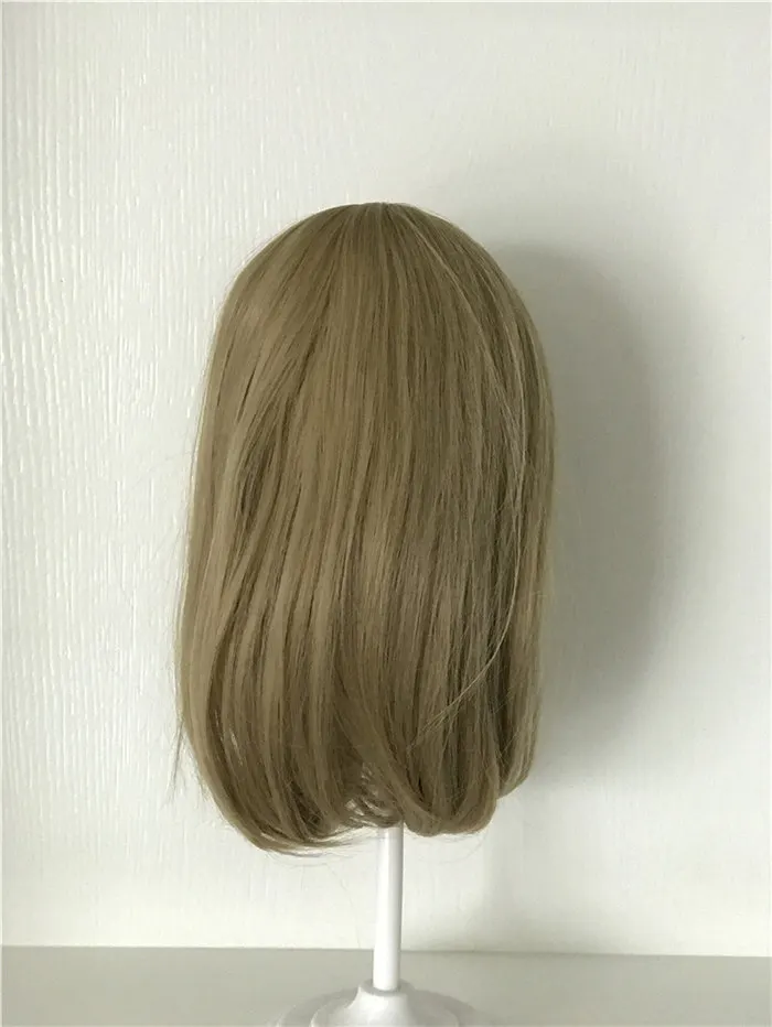 Latest Golden Sticked Hair Wig for 22inch Reborn Doll Long Strainght hair for 48-55cm Silicone Reborn Baby Dolls Hair Wig DIY