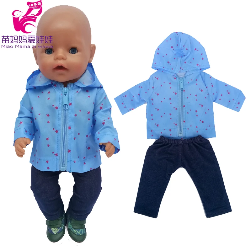 Baby Doll Rompers Slippers for 18 Inch Girl Doll Clothes Unicorn Pajama Set for Toys Doll Wear