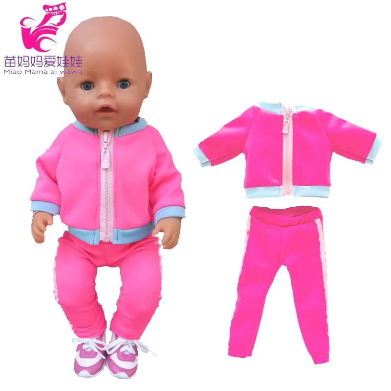 Baby Doll Rompers Slippers for 18 Inch Girl Doll Clothes Unicorn Pajama Set for Toys Doll Wear