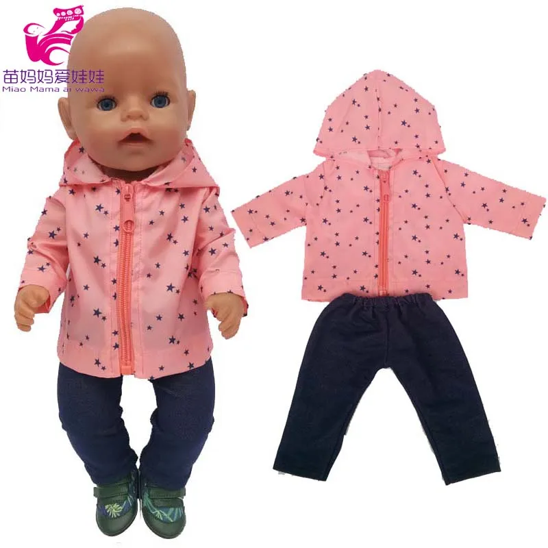 Baby Doll Rompers Slippers for 18 Inch Girl Doll Clothes Unicorn Pajama Set for Toys Doll Wear