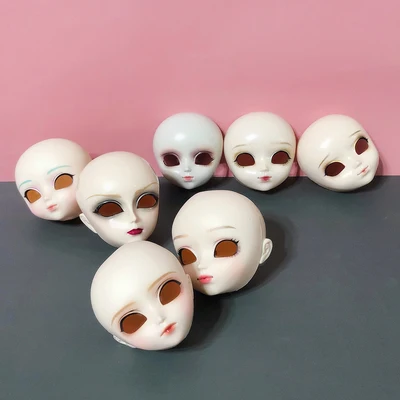 Rare Collection Makeup blyth Children Christmas pullip Gift Favor doll head diy accessories