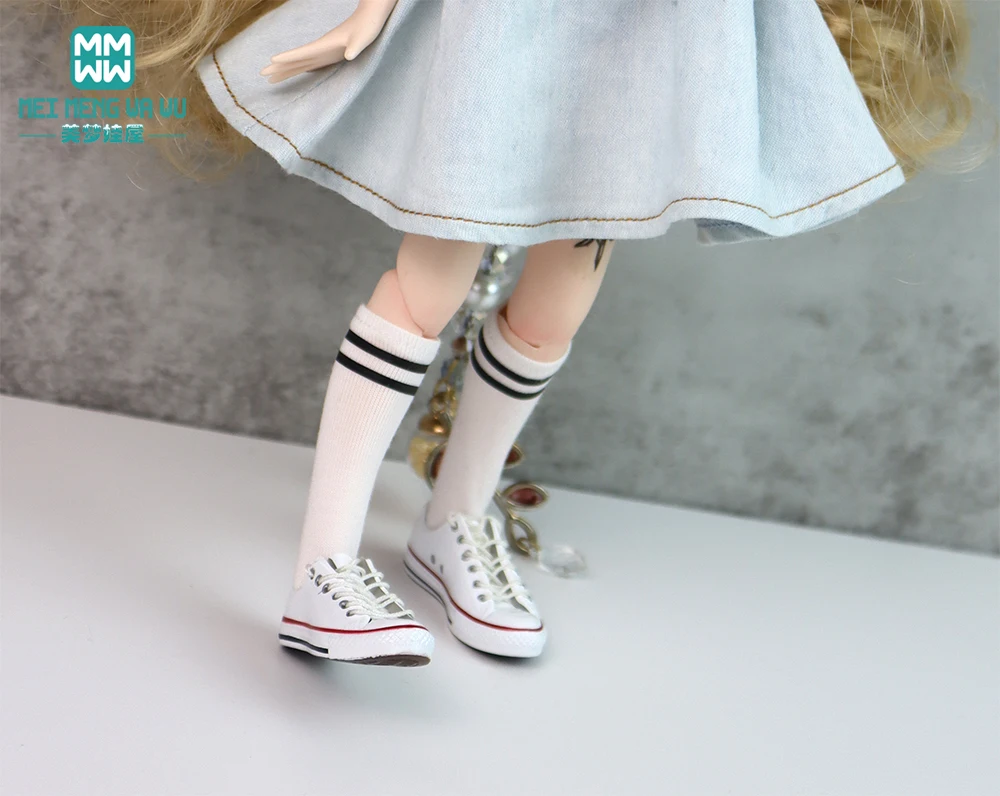 Doll Clothes Fashion Jacquard Mid-Leg Socks for 28--30cm Blyth Azone OB23 OB24 Toys Doll Accessories Girl's Gift
