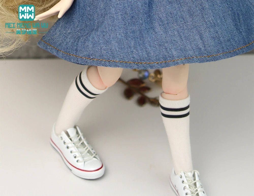 Doll Clothes Fashion Jacquard Mid-Leg Socks for 28--30cm Blyth Azone OB23 OB24 Toys Doll Accessories Girl's Gift
