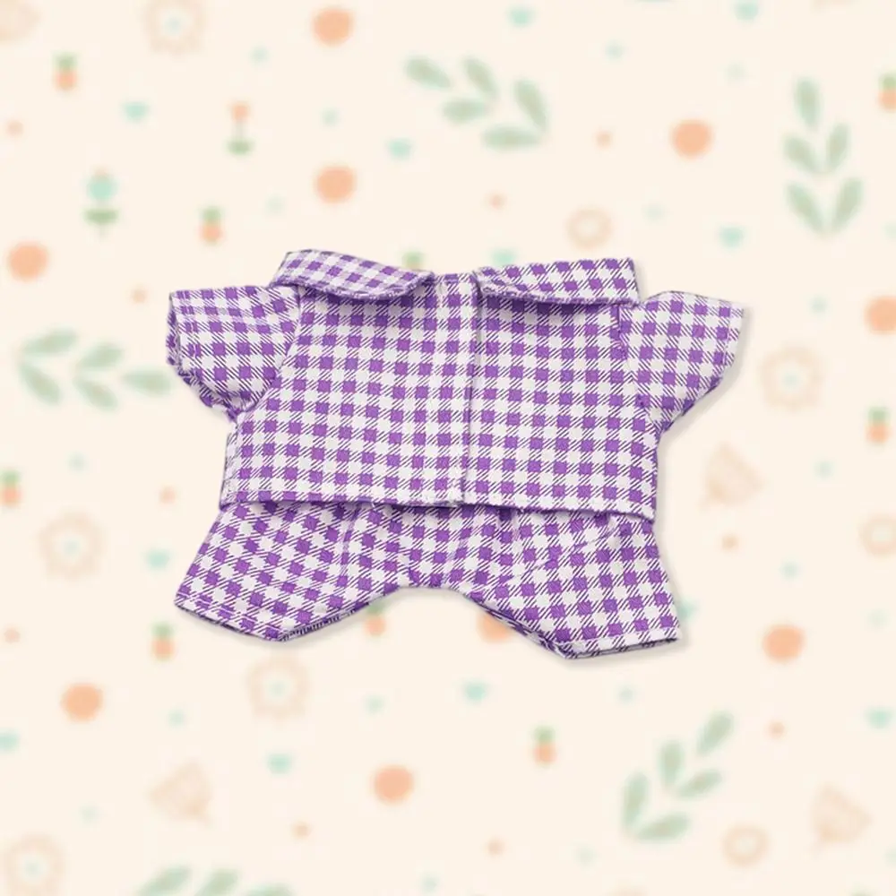 20CM Doll Clothes Fashion Striped Pajama Set Cotton Tops Shirt Pants For Idol Dolls Accessories Kids Dress Up Plush Toys Clothes