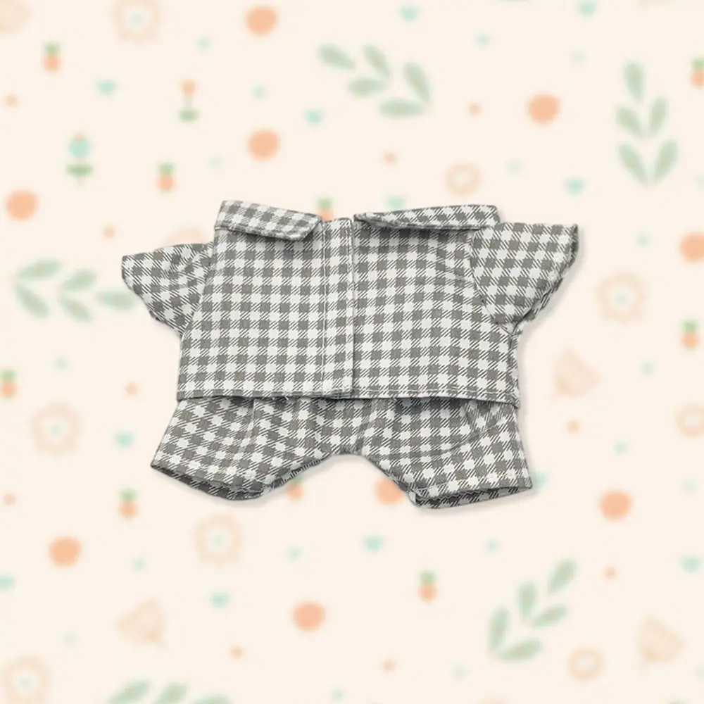20CM Doll Clothes Fashion Striped Pajama Set Cotton Tops Shirt Pants For Idol Dolls Accessories Kids Dress Up Plush Toys Clothes