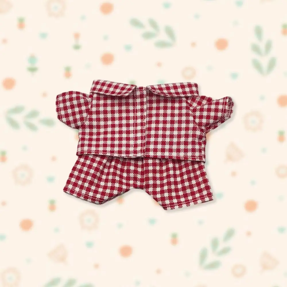 20CM Doll Clothes Fashion Striped Pajama Set Cotton Tops Shirt Pants For Idol Dolls Accessories Kids Dress Up Plush Toys Clothes