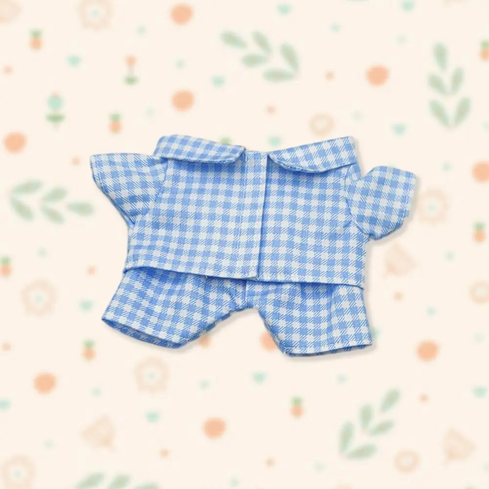 20CM Doll Clothes Fashion Striped Pajama Set Cotton Tops Shirt Pants For Idol Dolls Accessories Kids Dress Up Plush Toys Clothes