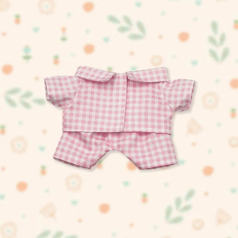20CM Doll Clothes Fashion Striped Pajama Set Cotton Tops Shirt Pants For Idol Dolls Accessories Kids Dress Up Plush Toys Clothes