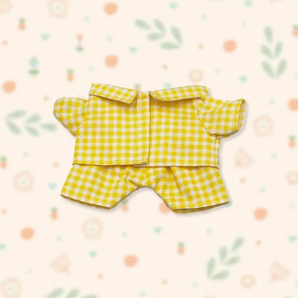 20CM Doll Clothes Fashion Striped Pajama Set Cotton Tops Shirt Pants For Idol Dolls Accessories Kids Dress Up Plush Toys Clothes