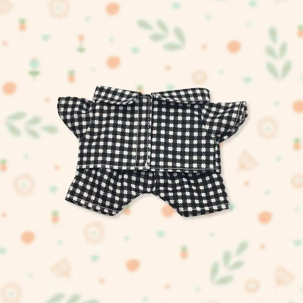 20CM Doll Clothes Fashion Striped Pajama Set Cotton Tops Shirt Pants For Idol Dolls Accessories Kids Dress Up Plush Toys Clothes
