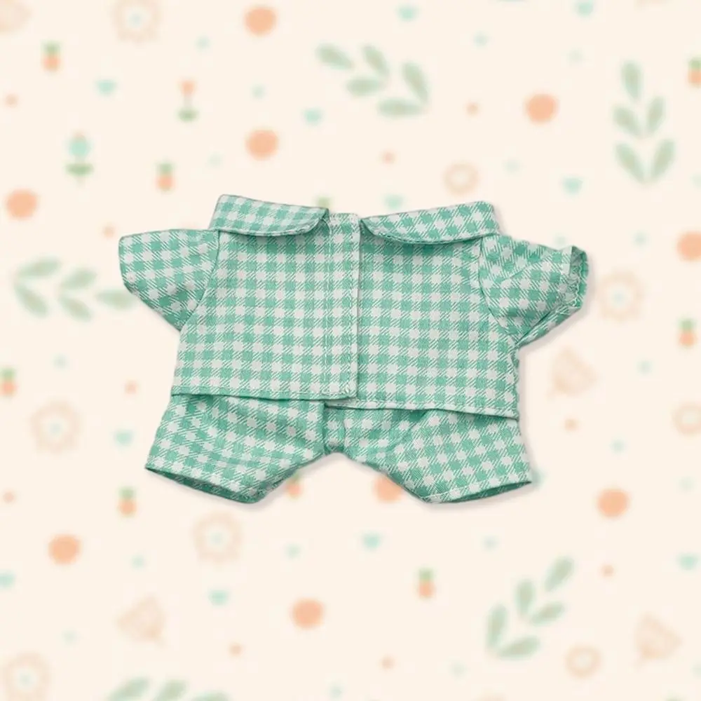20CM Doll Clothes Fashion Striped Pajama Set Cotton Tops Shirt Pants For Idol Dolls Accessories Kids Dress Up Plush Toys Clothes