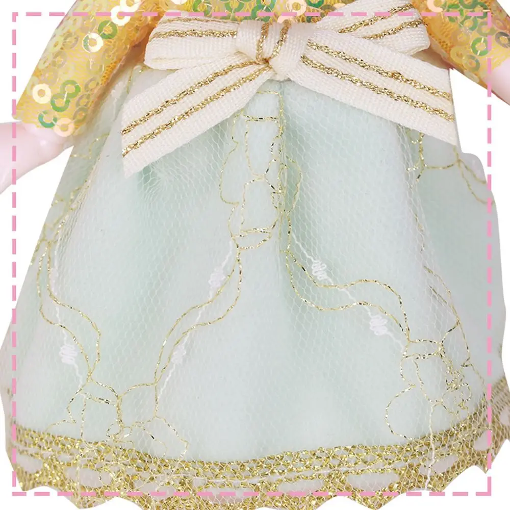 Cute Lace Doll Dress Top Jumpsuit Cartoon Animals Miniature Hat Suit For Ob11 16~17cm Doll Clothes Accessories