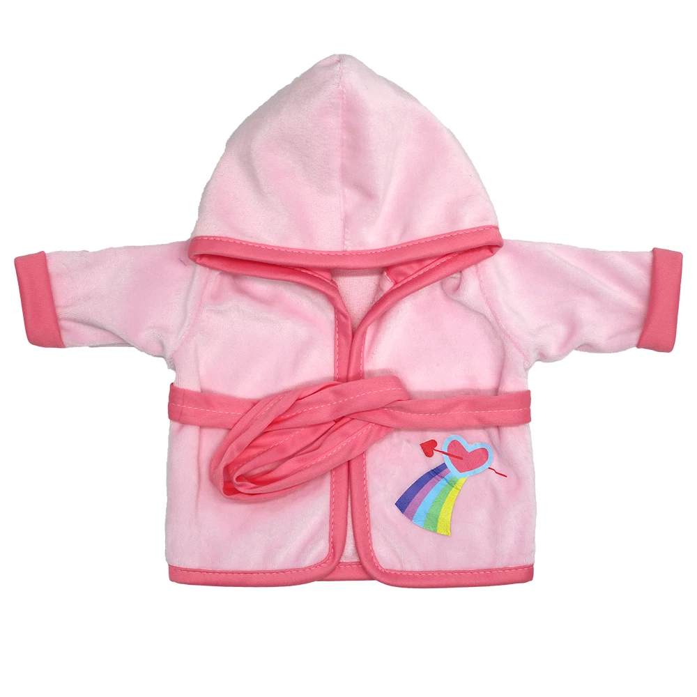Baby Doll Clothes Red Hooded Clothes Pants Shirt Fit for 43cm Baby Reborn Dolls Boy Clothes for 18' Girl Doll Suit
