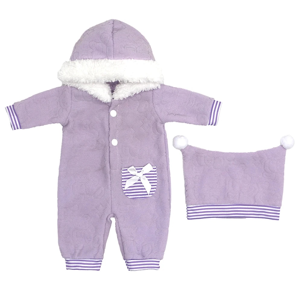 Baby Doll Clothes Red Hooded Clothes Pants Shirt Fit for 43cm Baby Reborn Dolls Boy Clothes for 18' Girl Doll Suit