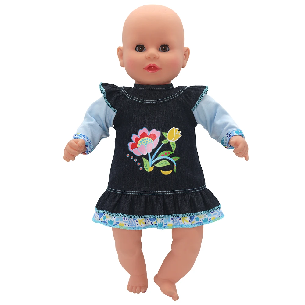 Baby Doll Clothes Red Hooded Clothes Pants Shirt Fit for 43cm Baby Reborn Dolls Boy Clothes for 18' Girl Doll Suit