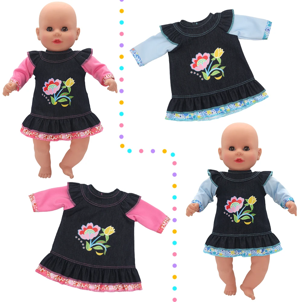 Baby Doll Clothes Red Hooded Clothes Pants Shirt Fit for 43cm Baby Reborn Dolls Boy Clothes for 18' Girl Doll Suit