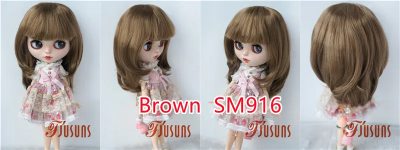 Jusuns BJD Hair JD045 9-10inch 10-11inch Long Nature Wave  Synthetic Mohair QBaby Wig  23-25cm 26-28cm Blythes Doll Accessories