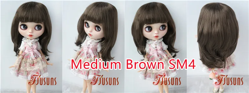 Jusuns BJD Hair JD045 9-10inch 10-11inch Long Nature Wave  Synthetic Mohair QBaby Wig  23-25cm 26-28cm Blythes Doll Accessories