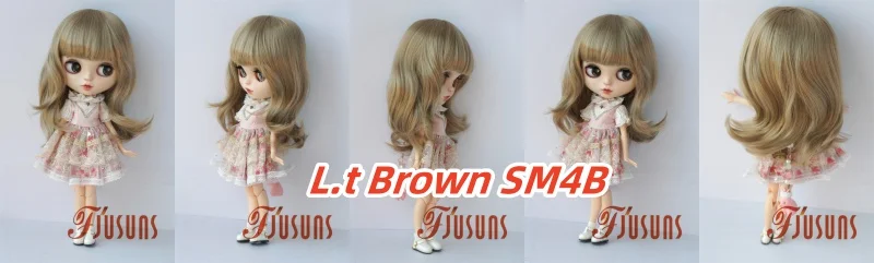 Jusuns BJD Hair JD045 9-10inch 10-11inch Long Nature Wave  Synthetic Mohair QBaby Wig  23-25cm 26-28cm Blythes Doll Accessories
