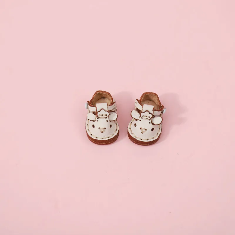 New Casual Handmade Cowhide Dolls Shoes Cute OB11 Shoes Leather 1/12 BJD Doll Shoes For obitsu11、GSC、body9、OB11 Doll boots