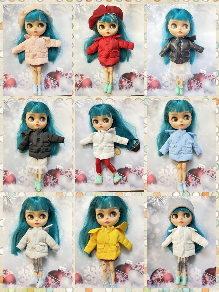 NEW 1pc Blyth Doll Clothes Fashionable Down Jacket for Blyth Azone OB23 OB24 1/6 Doll Accessories