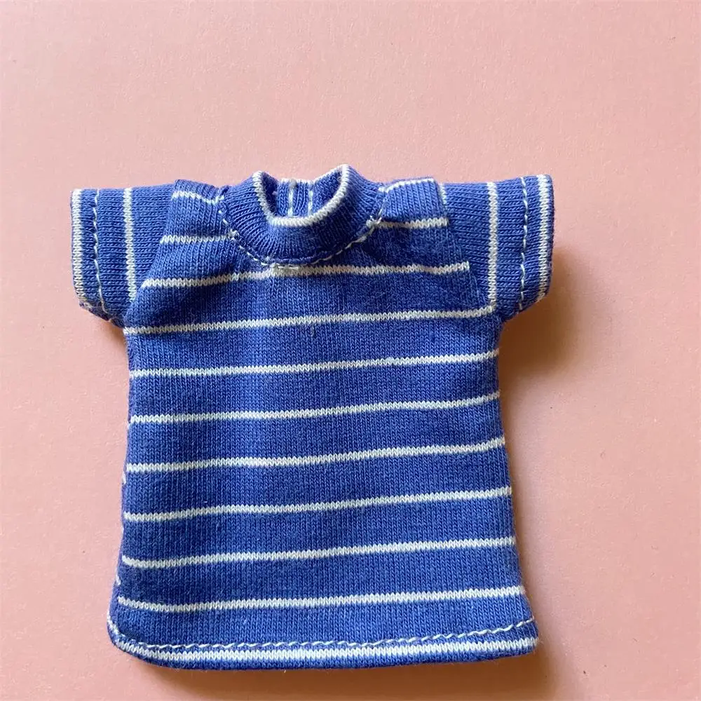 1PCS 1/6 Blyth Clothes,Pure Cotton Stripe T-shirt for azone ob24 pullip blyth 1/6 doll clothes accessories