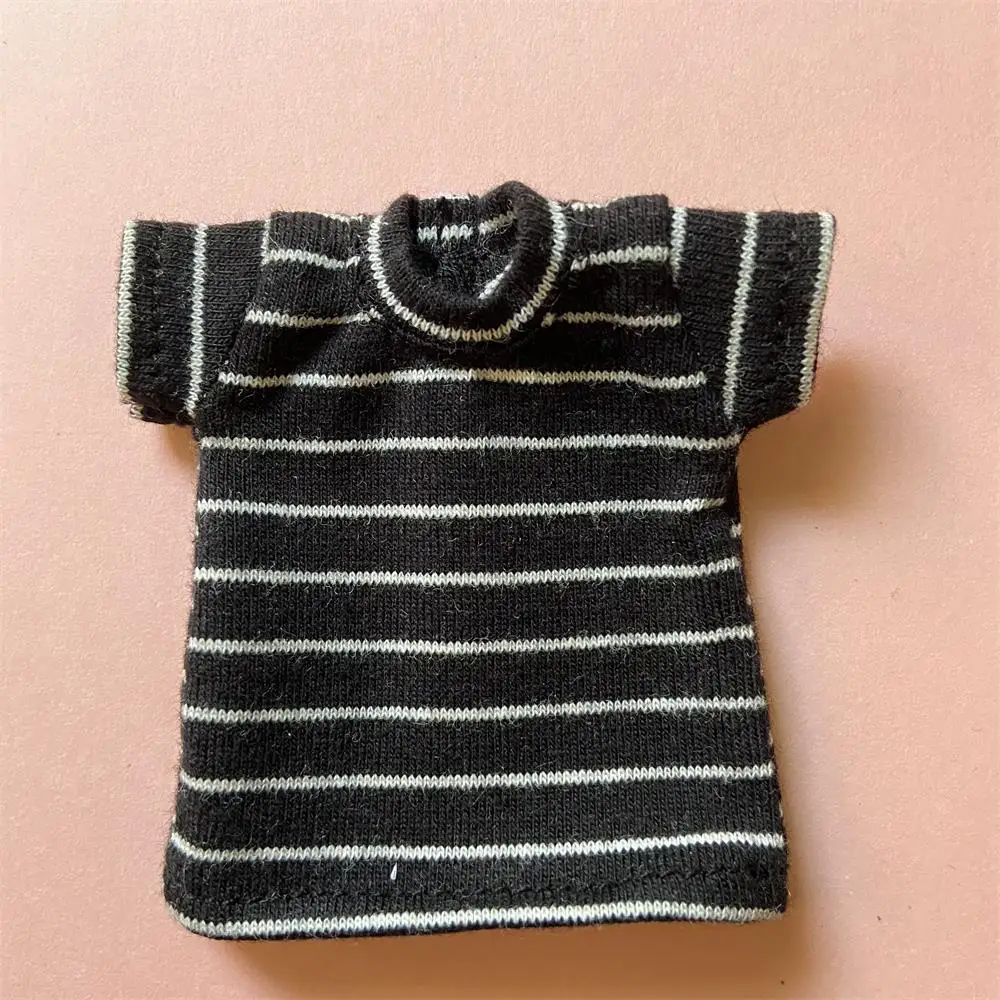 1PCS 1/6 Blyth Clothes,Pure Cotton Stripe T-shirt for azone ob24 pullip blyth 1/6 doll clothes accessories