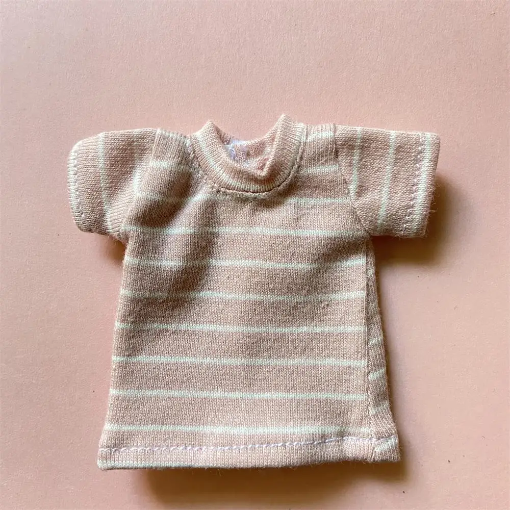 1PCS 1/6 Blyth Clothes,Pure Cotton Stripe T-shirt for azone ob24 pullip blyth 1/6 doll clothes accessories
