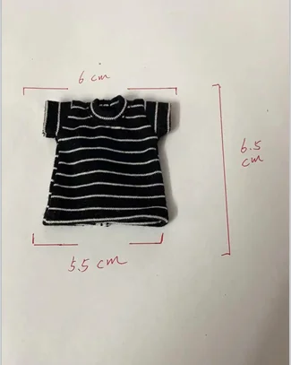 1PCS 1/6 Blyth Clothes,Pure Cotton Stripe T-shirt for azone ob24 pullip blyth 1/6 doll clothes accessories