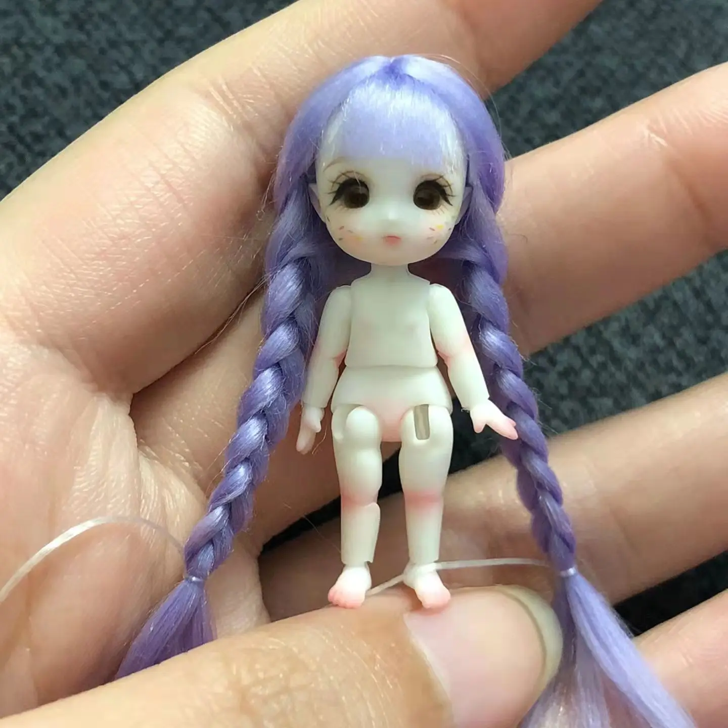 3.5cm 4cm 5cm mini BJD doll wig LAIL wig doll accessories customization
