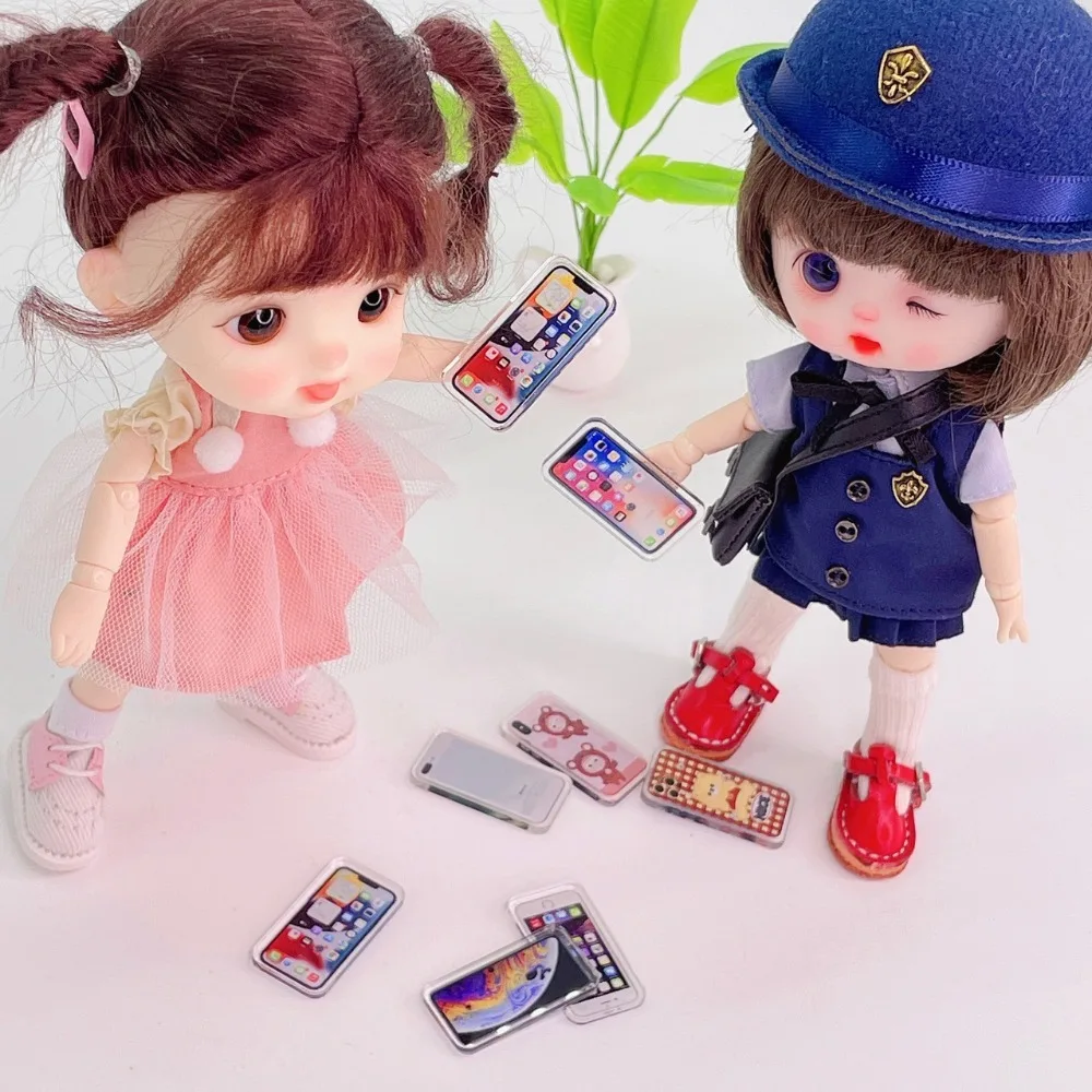 1:12 Miniature Items Doll House Miniature Things Miniatures for Dollhouse Accessories for Women Mobile Phone Doll Houses