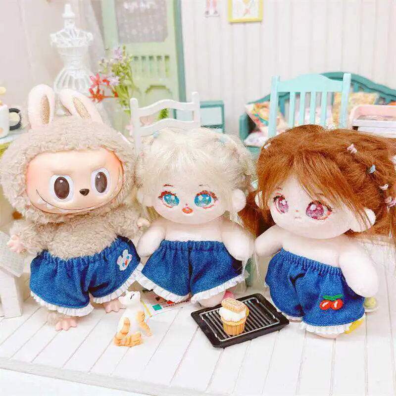 10cm Kawaii Mini Idol Doll Cute Soft Stuffed Cotton Naked No Attribute Plush Doll With Clothes for Girls Fans Collection Gifts