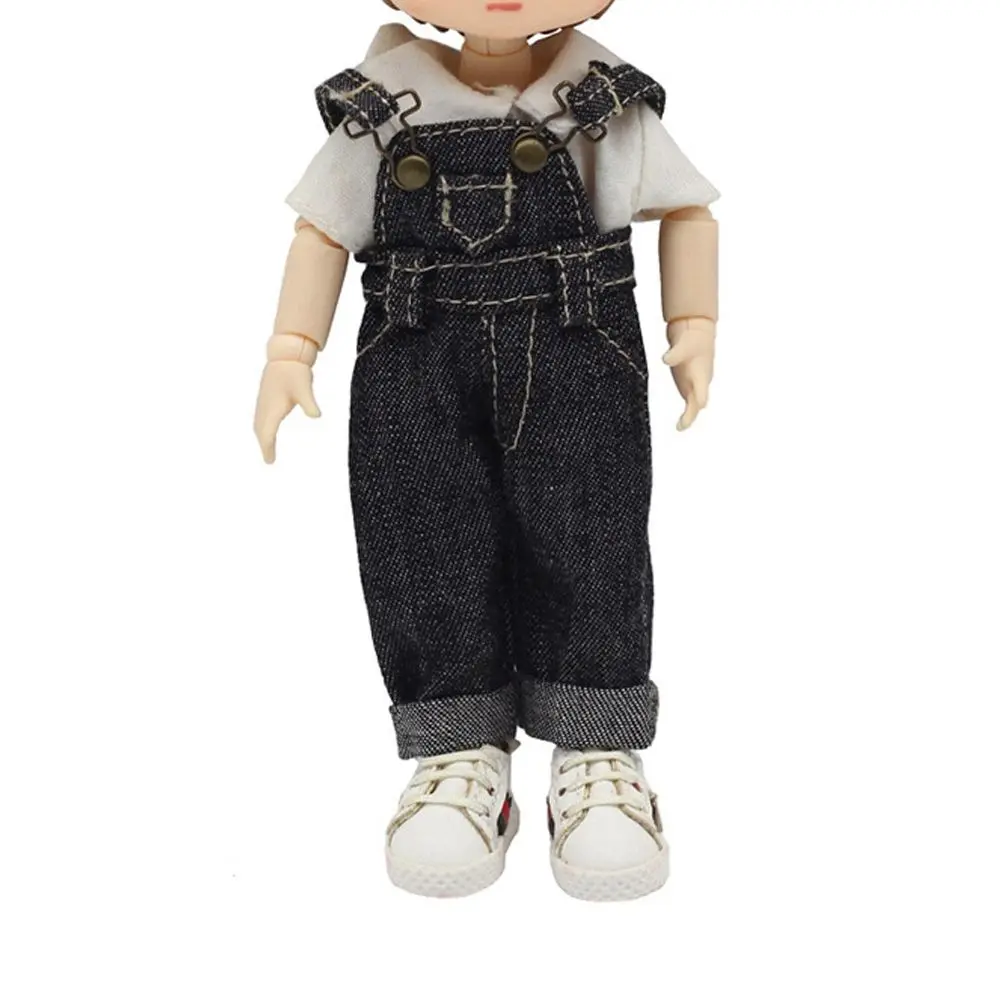 OB11 Doll Clothes Fashion Overalls Trousers Jeans Pants For 1/12 BJD Dolls Accessories Obitsu 11 Accessories Birthday Present