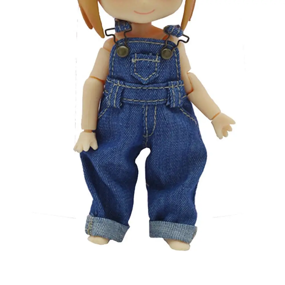 OB11 Doll Clothes Fashion Overalls Trousers Jeans Pants For 1/12 BJD Dolls Accessories Obitsu 11 Accessories Birthday Present