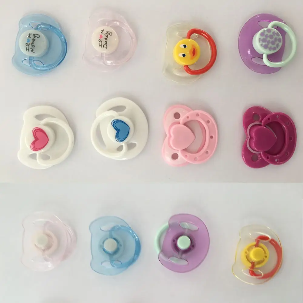 Magnet Pacifier for 20-22 inch Baby Doll Dummy Pacifier for Reborn Baby Dolls Newborn Babies Dolls Supplies Dolls Accessories