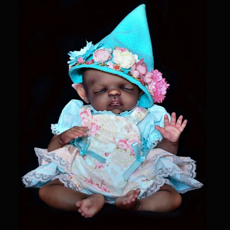 16Inch Reborn Doll Kit Pumpkin Pixie withcloth Body Unfinished Unpainted Doll Parts