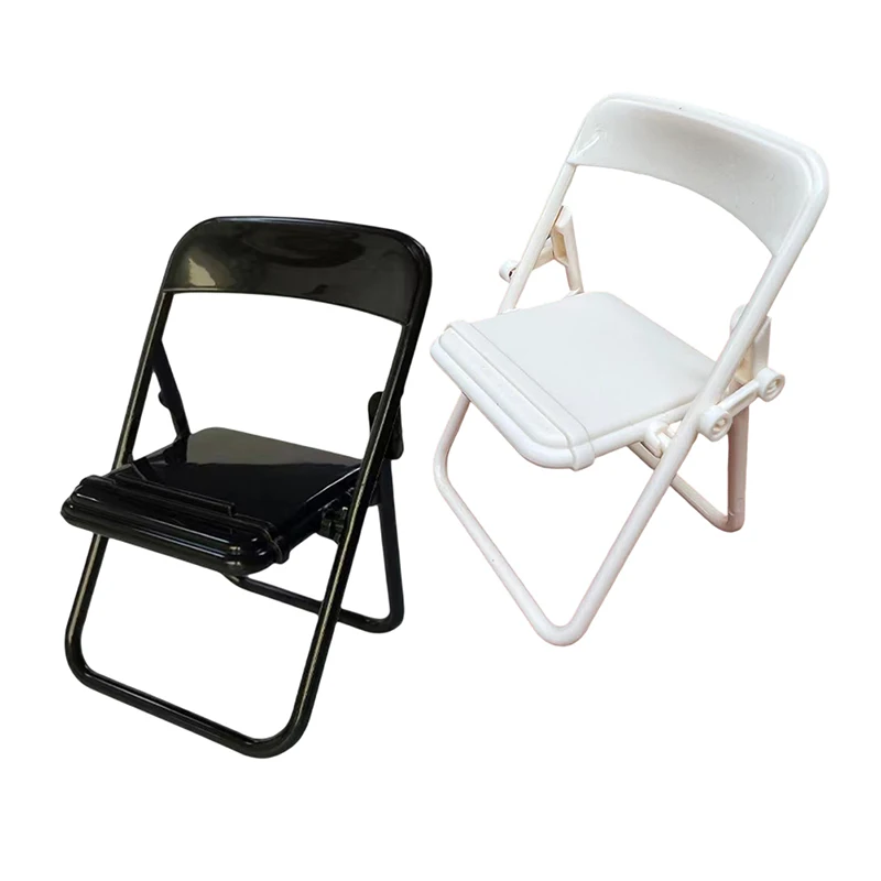 Mini Chair 1:12 Dollhouse Miniature Chair Folding Chair Armchair House Decor Toy