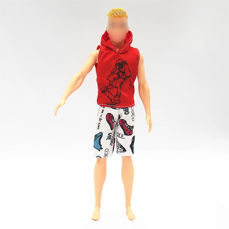 1Set Doll Clothing Ken Doll Daily Wear Casual Suit Sweatshirt Pant Dressing For 30cm Barby Doll Sports Men's Clothes Accessories