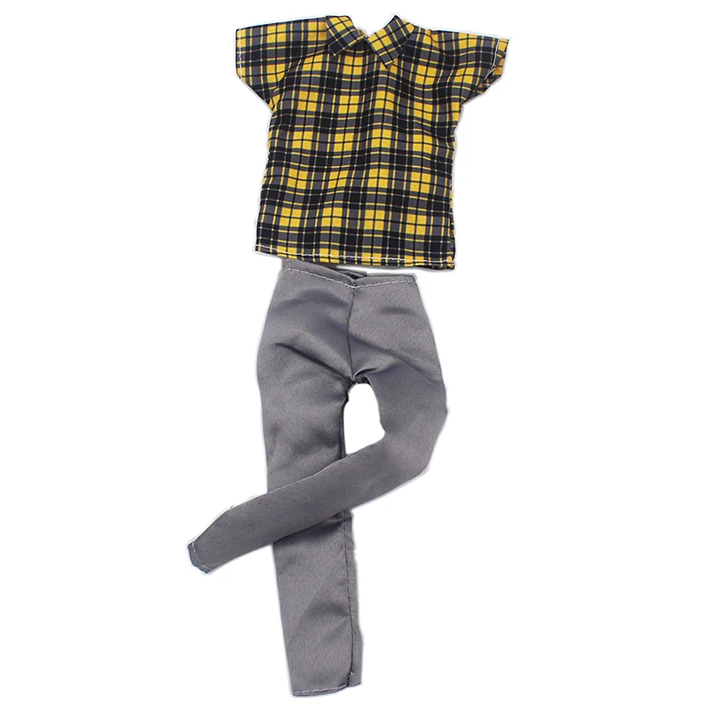 1Set Doll Clothing Ken Doll Daily Wear Casual Suit Sweatshirt Pant Dressing For 30cm Barby Doll Sports Men's Clothes Accessories