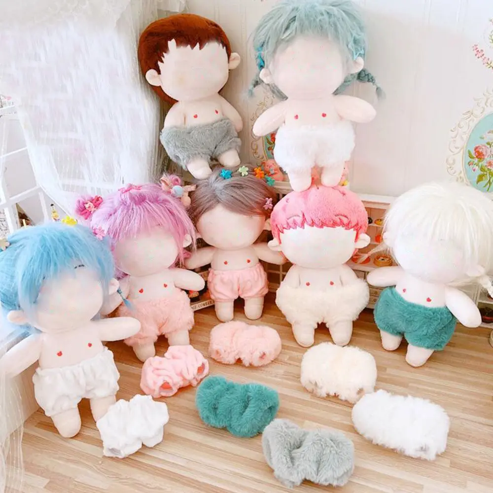 20cm Cotton Doll Small Underwear With Hairy Doll Short Pants Knickers Pants Doll Underpants idol Dolls gift DIY Toys