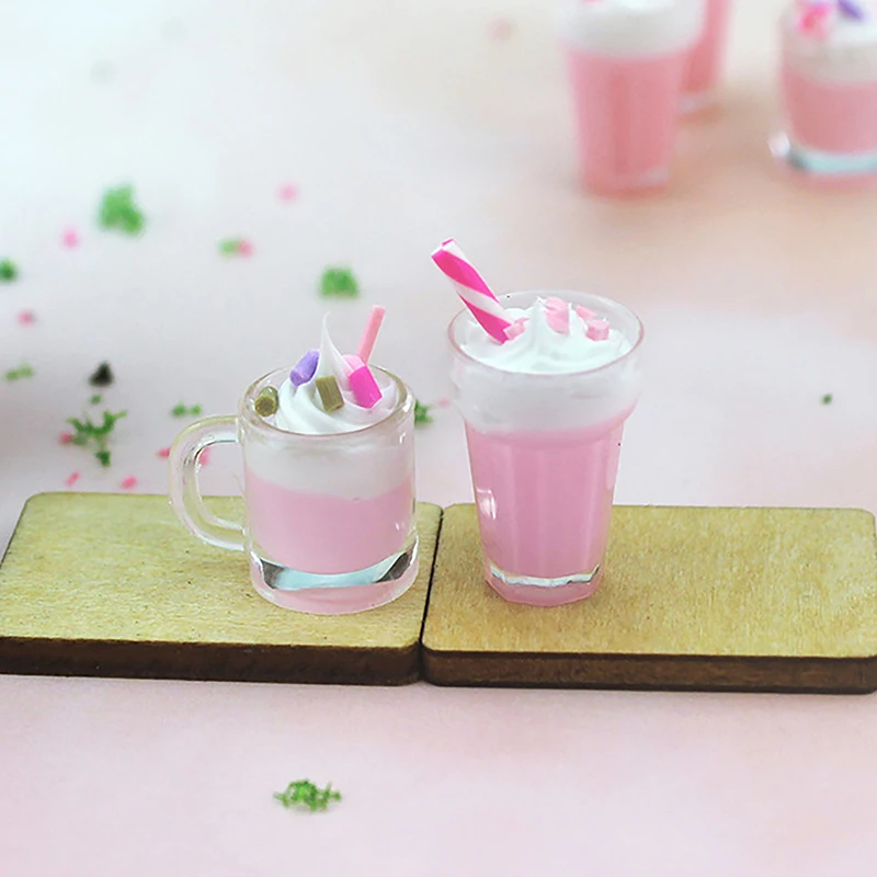 1Pcs 1:6/1:12 Doll House Miniature Toy Cocktail Drinks Model Doll Toys Dollhouse Accessories For Dollhouse Kitchen Decro