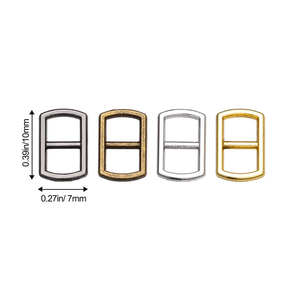 20/40pcs 4.5mm Mini Metal Tri-glide Belt Buckle Doll Bags Buckles DIY Doll Clothes Ultra-small Buttons Shoes Sewing Accessories