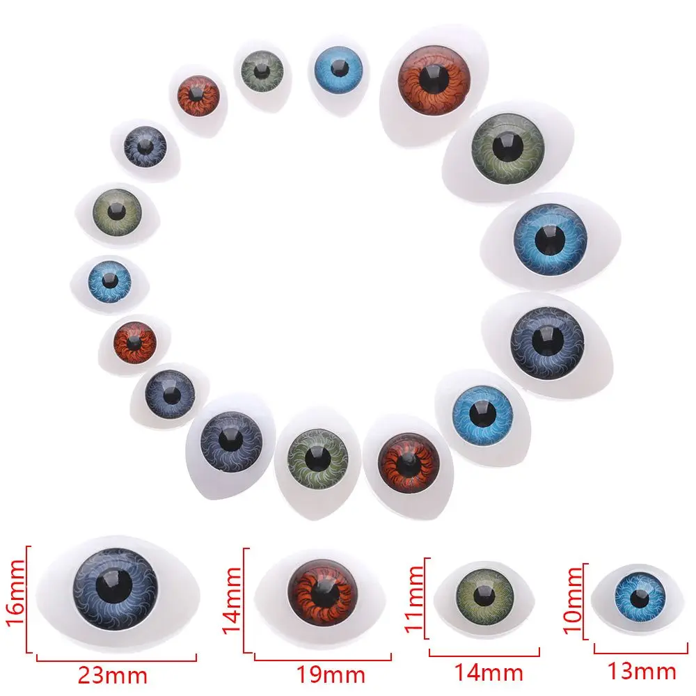20PCS Funny Plastic Doll Safety Eyes Cute Stuffed Toys Animal Toy Puppet Making Eyes DIY Doll Craft Accessories Girl Gift