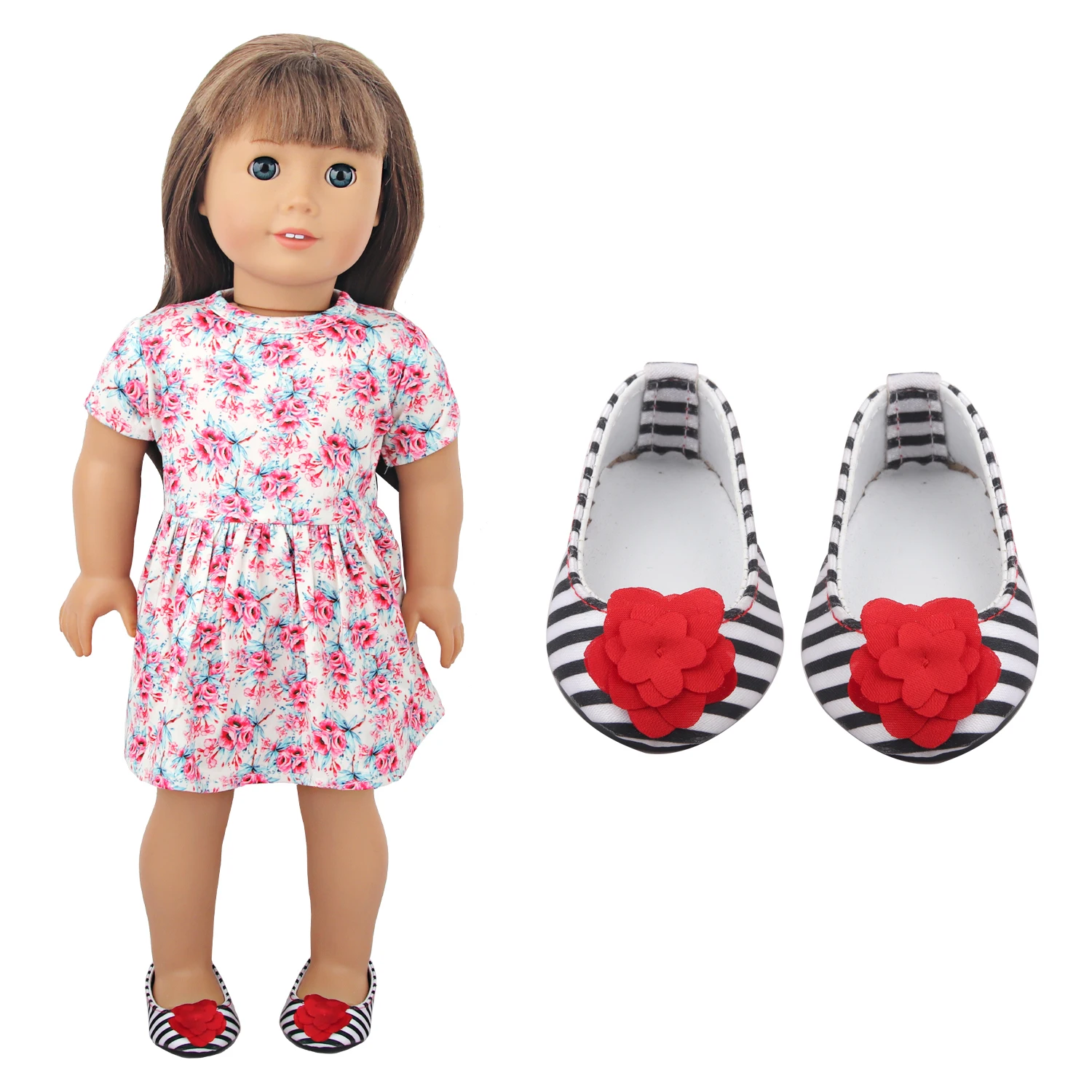 7cm Canvas Cloth Doll Shoes Lace-up Doll Boots Sneakers For 43cm Baby New Born&18 inch American,OG Life Girl Doll Girl's Gift