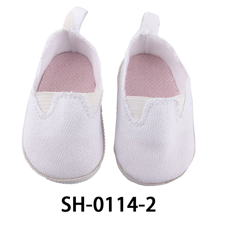 7cm Canvas Cloth Doll Shoes Lace-up Doll Boots Sneakers For 43cm Baby New Born&18 inch American,OG Life Girl Doll Girl's Gift