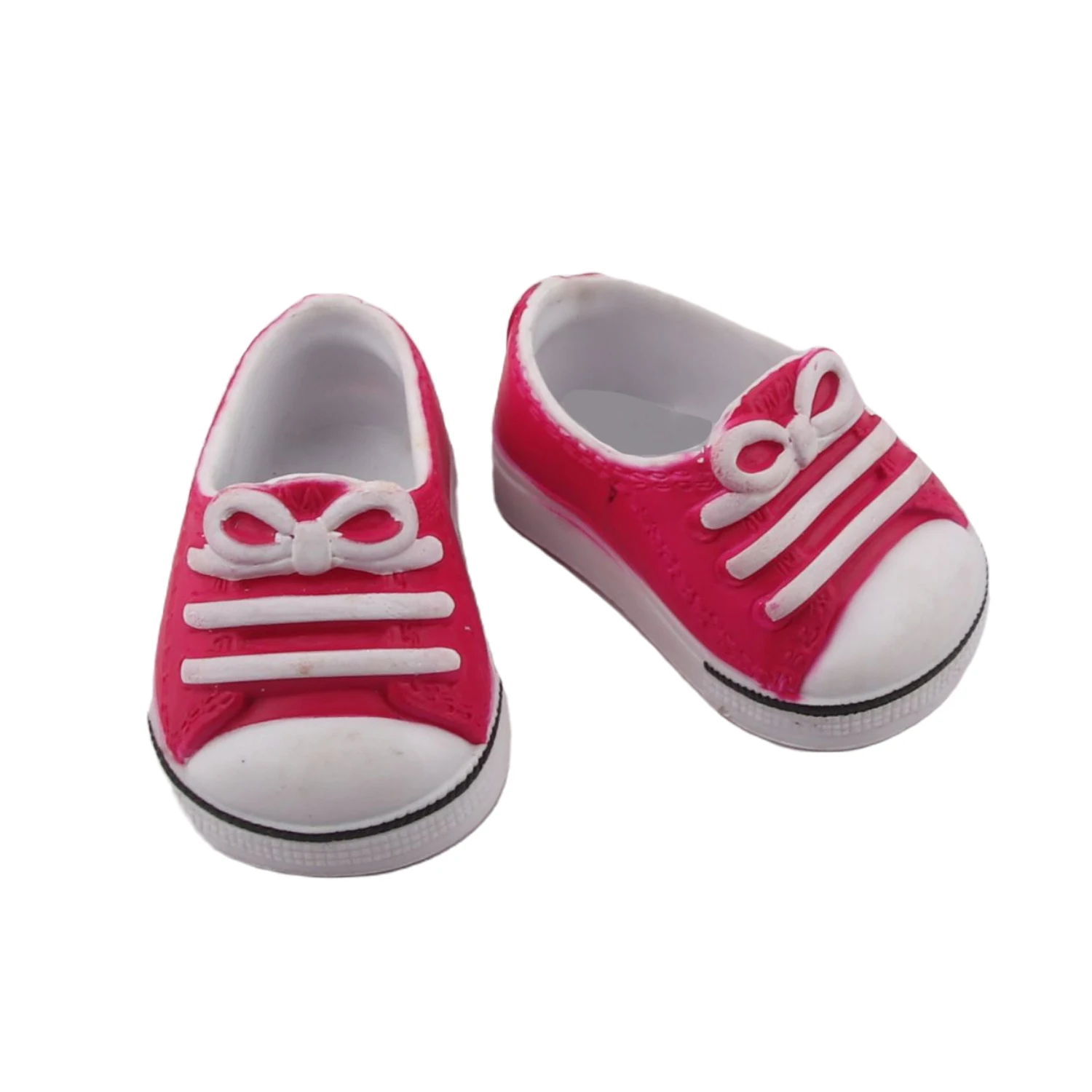 7cm Canvas Cloth Doll Shoes Lace-up Doll Boots Sneakers For 43cm Baby New Born&18 inch American,OG Life Girl Doll Girl's Gift