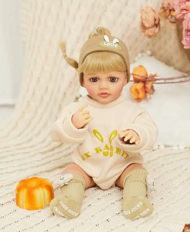 Doll Clothes for 55cm Baby Doll 22inch Doll's Clothing Sweater Dress Overall DIY Toy Outfit Set for Reborn Dolls Accessories