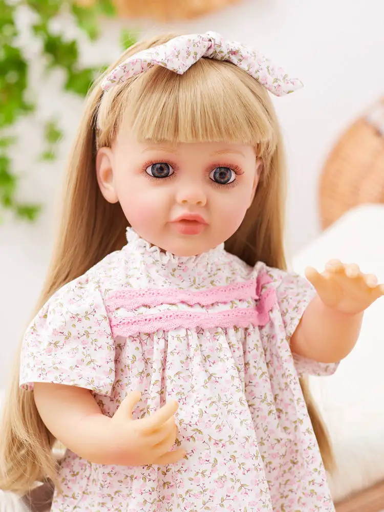Doll Clothes for 55cm Baby Doll 22inch Doll's Clothing Sweater Dress Overall DIY Toy Outfit Set for Reborn Dolls Accessories