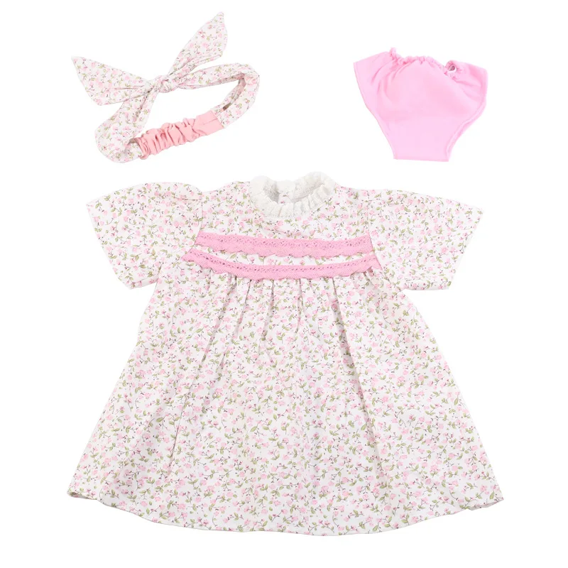 Doll Clothes for 55cm Baby Doll 22inch Doll's Clothing Sweater Dress Overall DIY Toy Outfit Set for Reborn Dolls Accessories